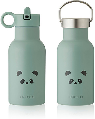 Liewood Stainless Steel Thermal Kids Bottle Anker 350 ml - Panda Dusty Mint Thermos Bottles