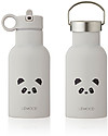 Liewood Stainless Steel Thermal Kids Bottle Anker 350 ml - Panda Light Grey Thermos Bottles