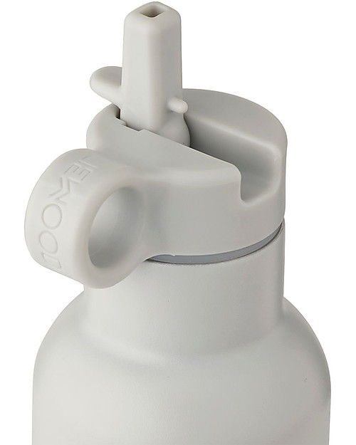 Liewood Stainless Steel Thermal Kids Bottle Anker 350 ml - Panda Light Grey Thermos Bottles