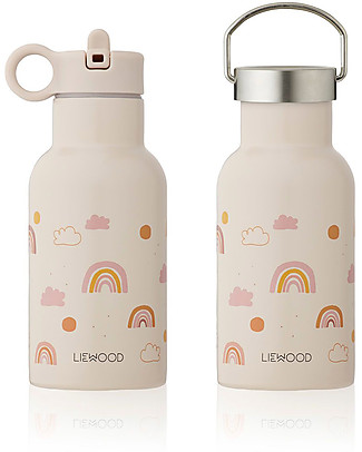 Liewood Stainless Steel Thermal Kids Bottle Anker 350 ml - Rainbow Love Mix Metal Bottles