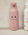 Liewood Stainless Steel Thermal Kids Bottle Neo 500 ml - Cat Rose with powder coating - 2 lids included! Thermos Bottles