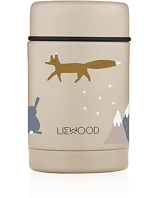 Liewood Stainless Steel Thermos Food Jar Nadja - Arctic mix - 250 ml Lunch Boxes in Metal