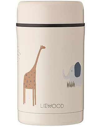 Liewood Stainless Steel Thermos Food Jar Nadja - Safari Sandy Mix - 250 ml Snack Boxes