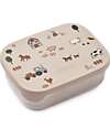 Liewood Steel and Silicone Arthur Lunchbox - Farm - Sandy Snack Boxes