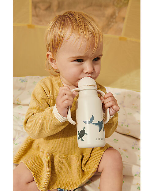 Liewood Steel Kimmie Water Bottle Children - 250 ml - Sea Creature / Sandy Thermos Bottles