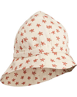 Liewood Sunneva Sun Hat - Floral/Sea shell mix - 100% Organic Cotton Sunhats