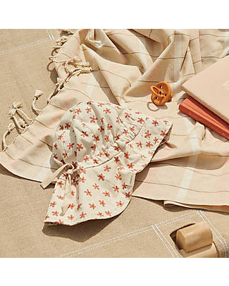 Liewood Sunneva Sun Hat - Floral/Sea shell mix - 100% Organic Cotton Sunhats
