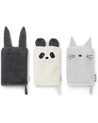 Liewood Sylvester Washcloth, 3 Pack - Classic Flannels