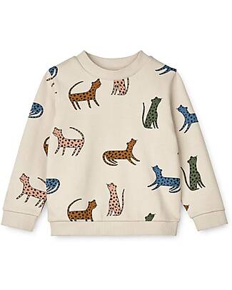 Liewood Thora Colourblock Sweatshirt - Leopard - Multi Mix - Organic Cotton Sweatshirts