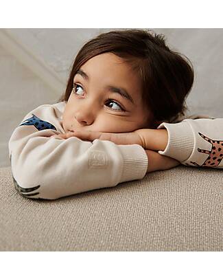 Liewood Thora Colourblock Sweatshirt - Leopard - Multi Mix - Organic Cotton Sweatshirts