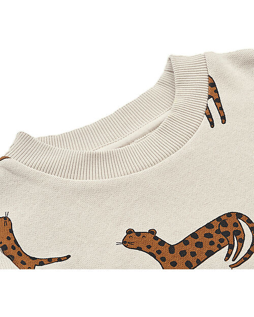 Liewood Thora Printed Sweatshirt - Leopard - Sandy - 100% Organic Cotton Sweatshirts