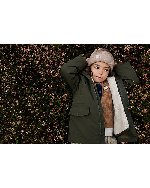 Liewood Timber 2 in 1 Jacket - Army Brown Mix - 100% Recycled Material Jackets
