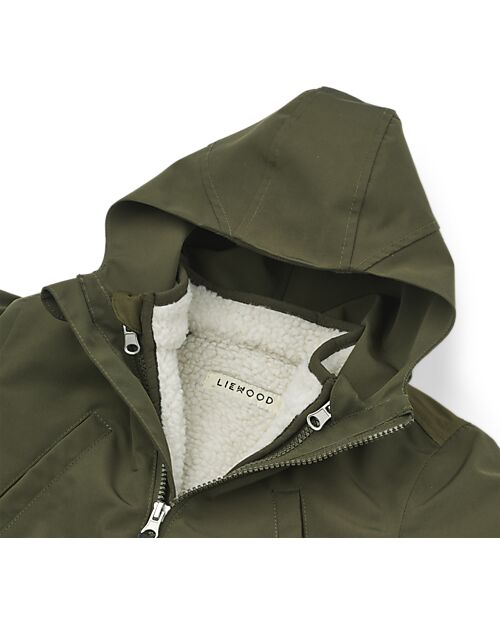 Liewood Timber 2 in 1 Jacket - Army Brown Mix - 100% Recycled Material Jackets