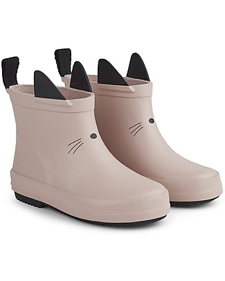 Liewood Tobi Rain Boot, Cat Rose - 100% natural rubber Wellies