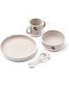 Liewood Vivi Tableware Set - Peach - Sandy - 100% Silicone Meal Sets