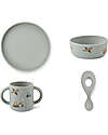Liewood Vivi Tableware Set - Vehicles - Sandy - 100% Silicone Meal Sets