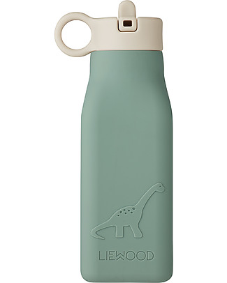 Liewood Warren Bottle in Silicone - Dino - Peppermint - 350 ml Thermos Bottles