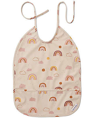 Liewood Waterproof Bib with Pocket - Love Sandy - 100% recycled materials! Waterproof Bibs
