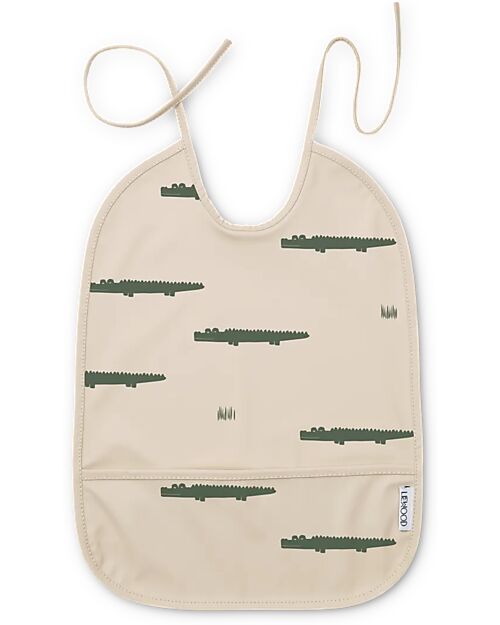 Liewood Waterproof Lai Bib with Pocket - Carlos Sandy - 100% Recycled Materials Waterproof Bibs