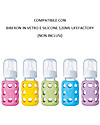 Lifefactory Baby Bottle Flat Cap Set (2 White Caps) Baby Bottles Accessories