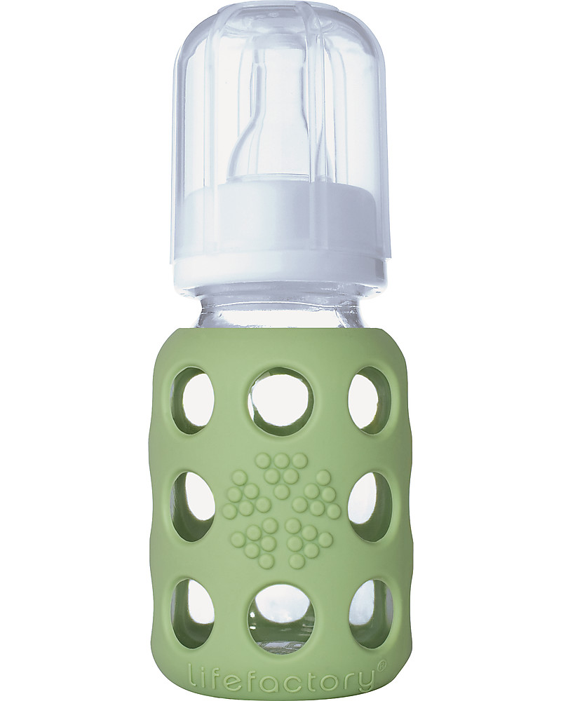 Lifefactory glass baby bottle with store silicone sleeve