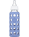 Lifefactory Glass Baby Bottle with Silicone Sleeve - 9 oz/250 ml - Blueberry Baby Bottles Accessories