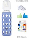 Lifefactory Glass Baby Bottle with Silicone Sleeve - 9 oz/250 ml - Blueberry Baby Bottles Accessories