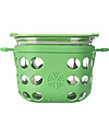 Lifefactory Heat Resistant Glass Food Container 475ml - Green Food Containers