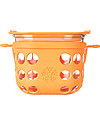 Lifefactory Heat Resistant Glass Food Container 475ml - Orange Food Containers