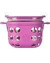 Lifefactory Heat Resistant Glass Food Container 475ml - Purple Food Containers