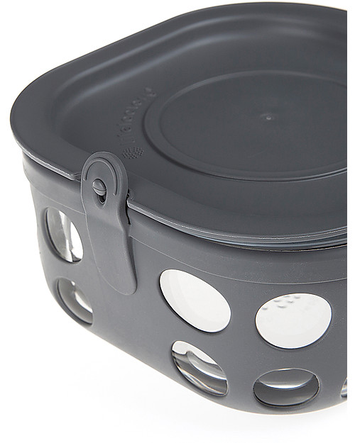Lifefactory Heat Resistant Glass Food Container 950ml - Graphite Food Containers