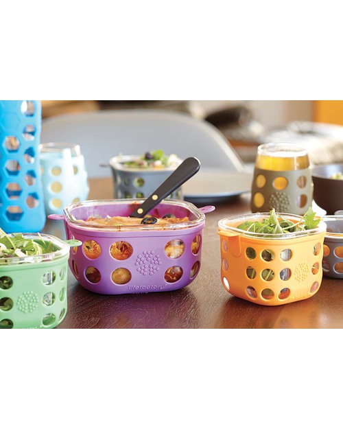 Lifefactory Heat Resistant Glass Food Container 950ml - Graphite Food Containers
