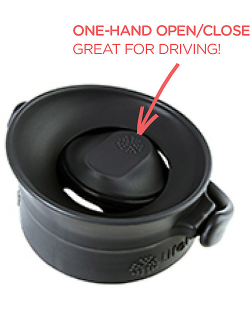 Lifefactory Insulated Glass Bottle - Mug To Go with Keep Warm Insulating Sleeve - 350 ml - Lava Thermos Bottles