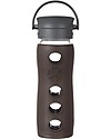 Lifefactory Insulated Glass Bottle - Mug To Go with Keep Warm Insulating Sleeve - 475 ml / 16oz - Expresso Thermos Bottles