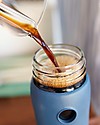Lifefactory Insulated Glass Bottle - Mug To Go with Keep Warm Insulating Sleeve - 475 ml / 16oz - Expresso Thermos Bottles