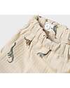 Lil Atelier Baby Leggings - Dino - Birch - Cotton and Lyocell TENCEL Trousers