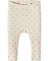 Lil Atelier Baby Leggings - Fog Floral Print - Cotton and Lyocell TENCEL Leggings