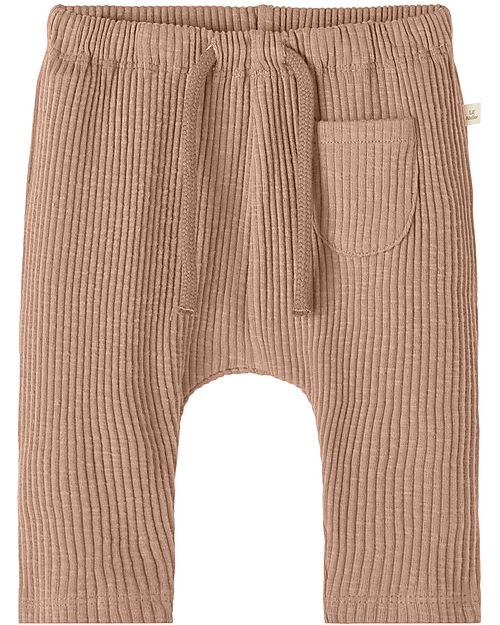 Lil Atelier Baby Pants - Sirocco - Organic Cotton - Adjustable Waist Trousers