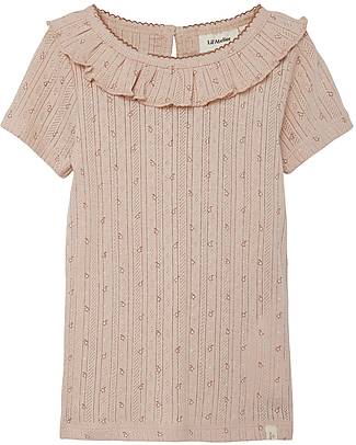 Lil Atelier Embroidered T-Shirt - Rose - Cotton T-shirts