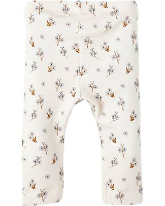 Lil Atelier Floreal Leggings - Cream - Cotton Leggings