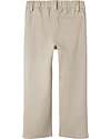 Lil Atelier Linen Trousers - Beige - Adjustable Waist Trousers
