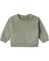 Lil Atelier Long-Sleeve Shirt in Organic Cotton - Sage Green Long Sleeves Tops