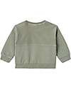 Lil Atelier Long-Sleeve Shirt in Organic Cotton - Sage Green Long Sleeves Tops