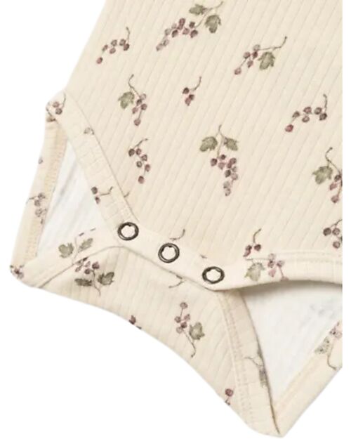 Lil Atelier Long Sleeves Bodysuit - Birch - Organic Cotton Long Sleeves Bodies