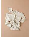 Lil Atelier Long Sleeves Bodysuit - Pois - Birch - Organic Cotton Long Sleeves Bodies