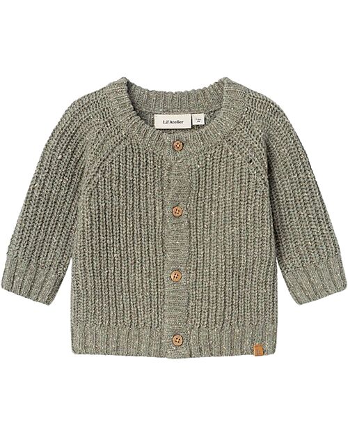 Lil Atelier NBMOLFERT LS KNIT CARD LIL - seagrass Cardigans