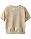 Lil Atelier Short Sleeve Sweatshirt - Beige - Cotton Sweatshirts