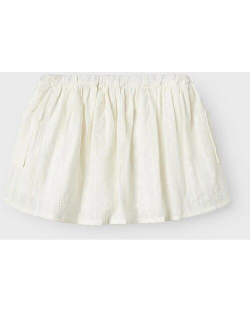 Lil Atelier Skirt Jazelle - White - 100% Organic Cotton Skirts