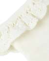 Lil Atelier Socks with Ruffle Edge - White - Cotton Socks