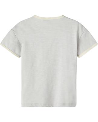 Lil Atelier T-Shirt With Pocket - Harbor Mist - 100% Organic Cotton T-shirts